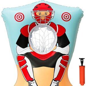Inflatable Baseball Pitching Target for Kids, Double-Sided / NEW